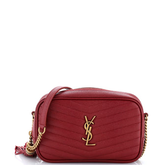 Saint Laurent Lou Camera Bag Matelasse Chevron Leather Mini