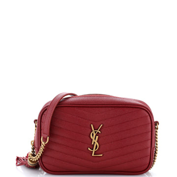 Saint Laurent Lou Camera Bag Matelasse Chevron Leather Mini