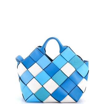 Loewe Woven Basket Bag Leather Small