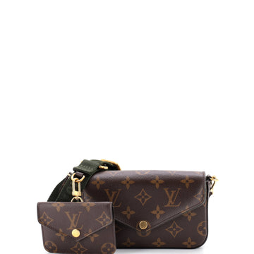 Louis Vuitton Felicie Strap & Go Handbag Monogram Canvas