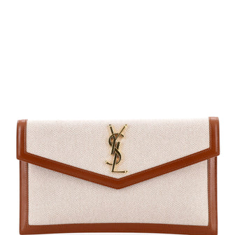 Saint Laurent Uptown Pouch Printed Canvas