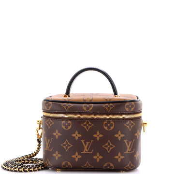Louis Vuitton Vanity Handbag Reverse Monogram Canvas PM