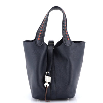 Hermes Picotin Lock Bag Tressage Epsom PM