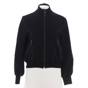 Louis Vuitton Women's Zip Up Jacket Embossed Polyamide Blend
