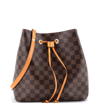Louis Vuitton NeoNoe Handbag Damier with Leather MM
