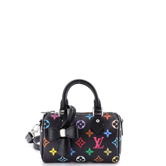 Louis Vuitton x Takashi Murakami Speedy Bandouliere NM Bag Monogram Multicolor Nano