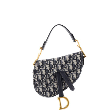 Christian Dior Saddle Handbag Oblique Canvas Mini