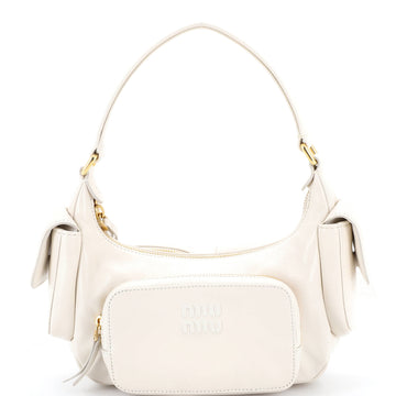 Miu Miu Pocket Shoulder Bag Leather