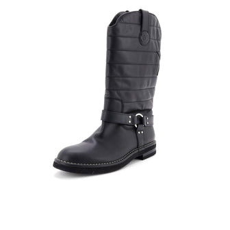 Chanel Women's Star Harness CC Mid-Calf Boots Leather