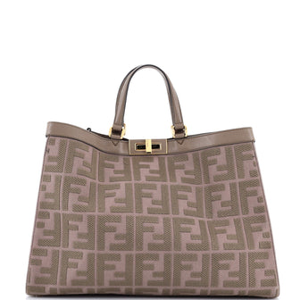 Fendi Peekaboo X-Tote Zucca Jacquard with Leather Medium