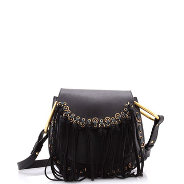 Chloe Fringe Hudson Bag Leather Small