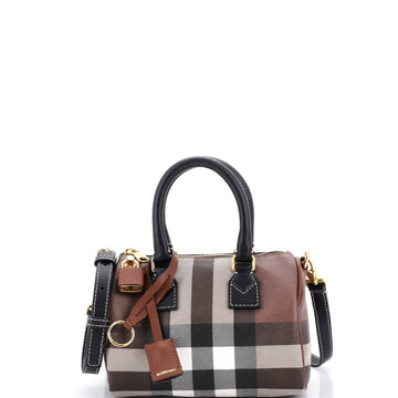 Burberry Bowling Bag Check E-Canvas Mini