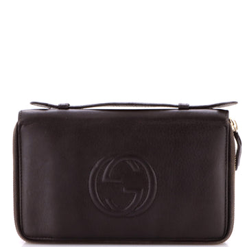 Gucci Soho Travel Organizer Wallet Leather