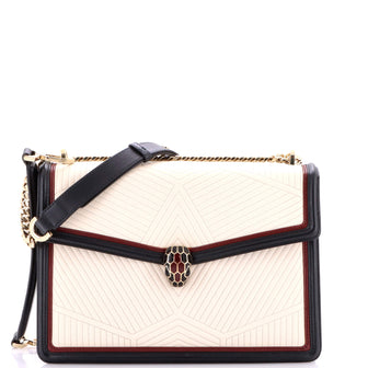Bvlgari Serpenti Forever Shoulder Bag Quilted Leather Medium