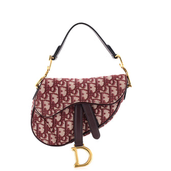 Christian Dior Saddle Handbag Oblique Canvas Mini