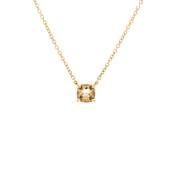 David Yurman Micro Chatelaine Pendant Necklace 18K Yellow Gold and Citrine 5mm