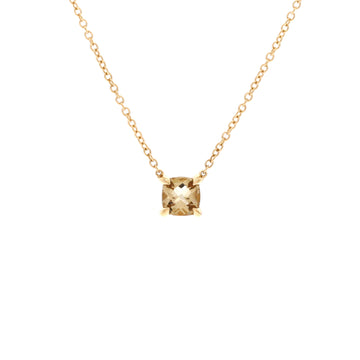 David Yurman Micro Chatelaine Pendant Necklace 18K Yellow Gold and Citrine 5mm