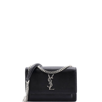 Saint Laurent Sunset Chain Wallet Leather