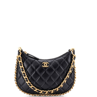Chanel CC Chain Around Hobo Quilted Lambskin