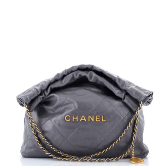 Chanel 22 Chain Hobo Quilted Calfskin Medium