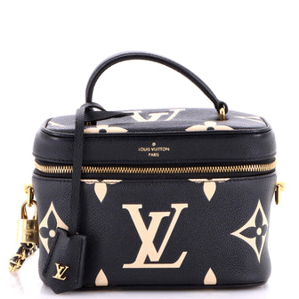 Louis Vuitton Vanity Handbag Bicolor Monogram Empreinte Giant PM
