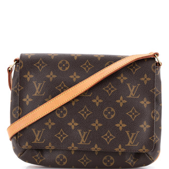 Louis Vuitton Musette Tango Handbag Monogram Canvas