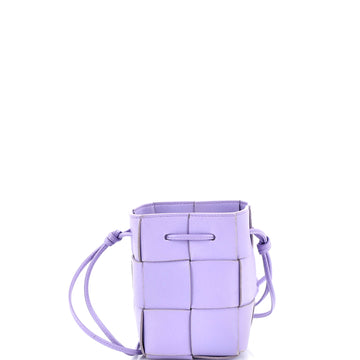 Bottega Veneta Cassette Bucket Bag Maxi Intrecciato Leather Mini