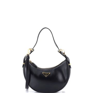 Prada Arque Half Moon Hobo Leather Small