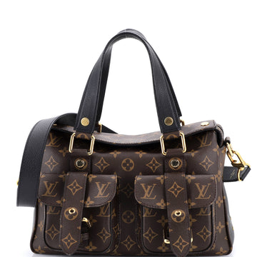 Louis Vuitton Manhattan NM Handbag Monogram Canvas with Leather