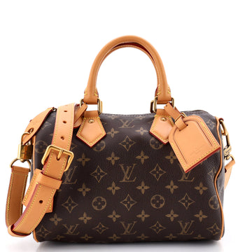 Louis Vuitton Speedy P9 Bandouliere Bag Monogram Leather 25