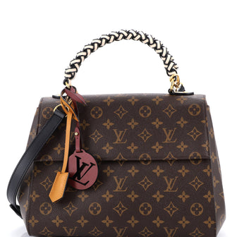 Louis Vuitton Braided Handle Cluny Bag Monogram Canvas MM