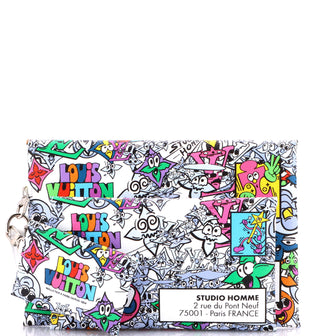 Louis Vuitton Trio Envelope Pouch Set Limited Edition Monogram Comics Canvas