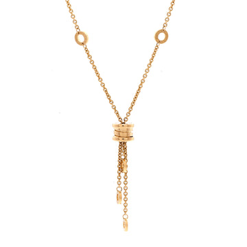Bvlgari B.Zero1 3 Charm Necklace 18K Yellow Gold
