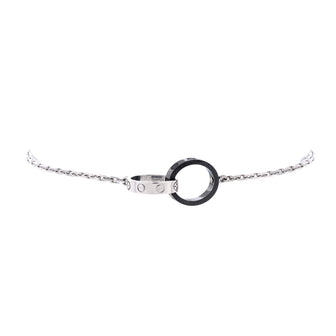 Cartier Love Interlocking Bracelet 18K White Gold and Ceramic