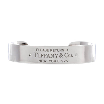 Tiffany & Co. Return To Tiffany Cuff Bracelet Sterling Silver with Diamond Narrow