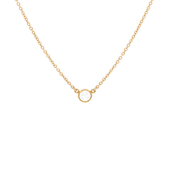 Tiffany & Co. Elsa Peretti Diamonds By The Yard Pendant Necklace 18K Yellow Gold and Diamond 0.20-0.29CT