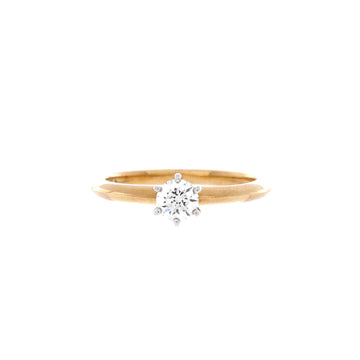 Tiffany & Co. Tiffany Setting Solitaire Ring 18K Yellow Gold and RBC Diamond F/VVS2 0.27CT