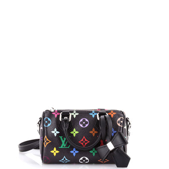 Louis Vuitton x Takashi Murakami Speedy Bandouliere NM Bag Monogram Multicolor Nano