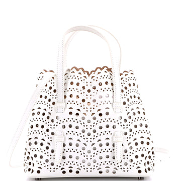 Alaia Mina Tote Laser Cut Leather 20
