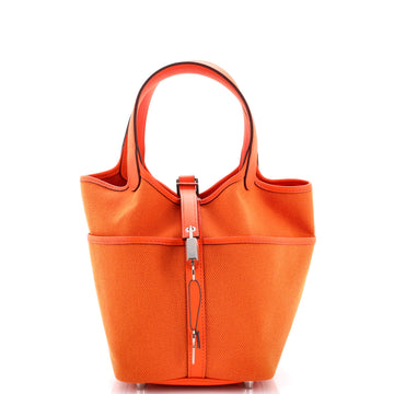 Hermes Cargo Picotin Lock Bag Canvas and Swift PM