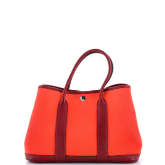 Hermes Garden Party Tote Toile and Leather 30
