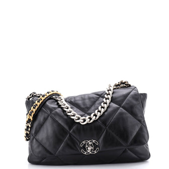 Chanel 19 Flap Bag Quilted Leather Maxi
