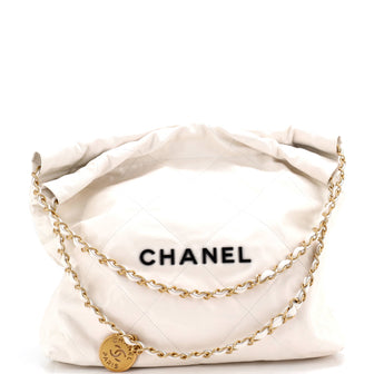 Chanel 22 Chain Hobo Quilted Calfskin Small