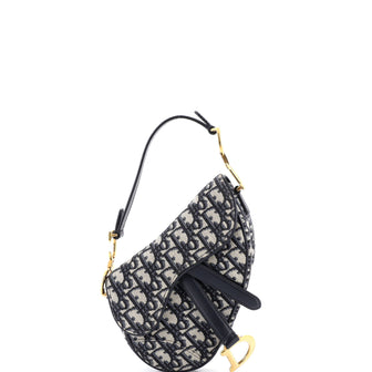 Christian Dior Saddle Handbag Oblique Canvas Mini