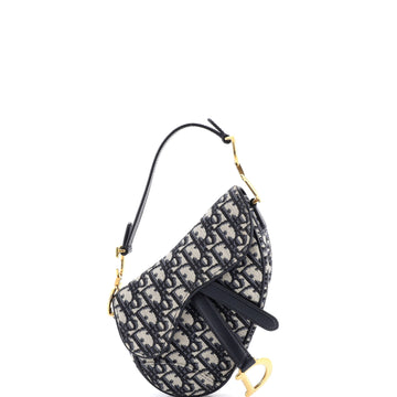 Christian Dior Saddle Handbag Oblique Canvas Mini