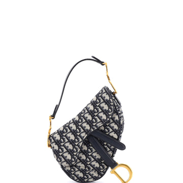 Christian Dior Saddle Handbag Oblique Canvas Mini