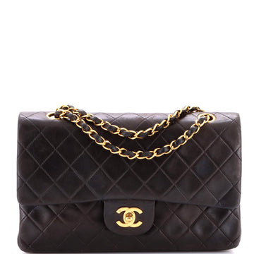 Chanel Vintage Classic Double Flap Bag Quilted Lambskin Medium