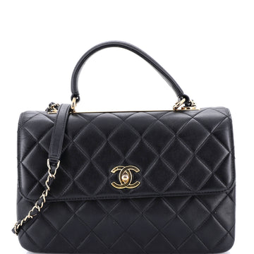 Chanel Trendy CC Top Handle Bag Quilted Lambskin Medium