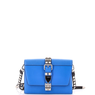 Prada Elektra Shoulder Bag Studded Leather Small