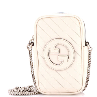 Gucci Blondie NM Crossbody Bag Diagonal Quilted Leather Mini